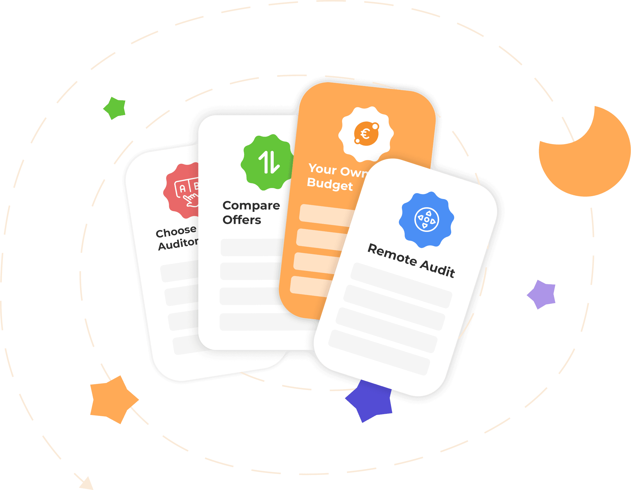 Online Audit Process Illustration